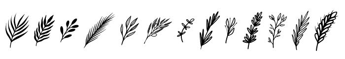 Gardenia Doodle Font UPPERCASE