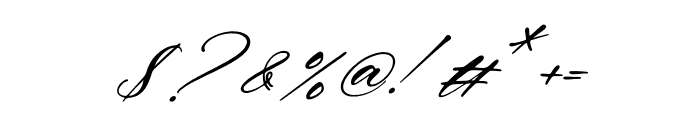 Gardita Letter Italic Font OTHER CHARS