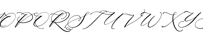 Gardita Letter Italic Font UPPERCASE