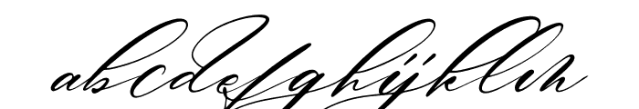Gardita Letter Italic Font LOWERCASE