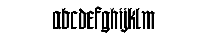 Gargamoth-Extrude Font LOWERCASE