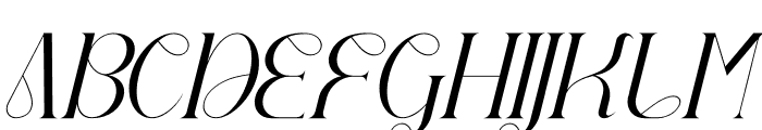 Garges Italic Font UPPERCASE