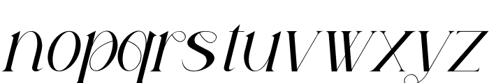 Garges Italic Font LOWERCASE