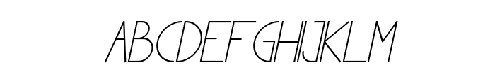 Garil Extra Light Italic Font UPPERCASE