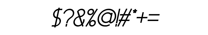 Garil Regular Italic Font OTHER CHARS