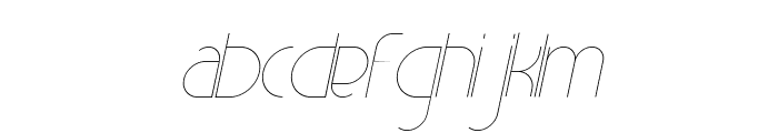 Garil Thin Italic Font LOWERCASE