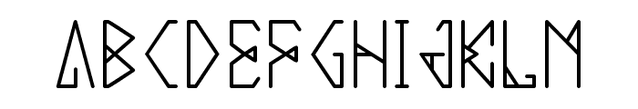 Garked-Regular Font LOWERCASE