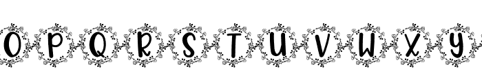 Garland spring Font UPPERCASE