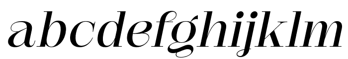 Garmalla-Italic Font LOWERCASE