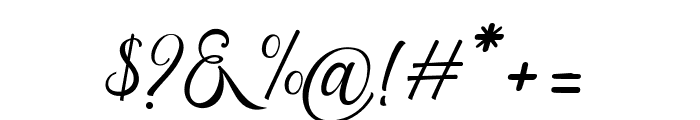 Garnita script Font OTHER CHARS