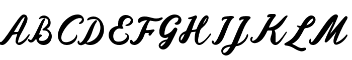 GasForberas-Regular Font UPPERCASE