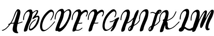 Gaseda Italic Font UPPERCASE