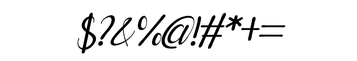 Gashina Italic Font OTHER CHARS