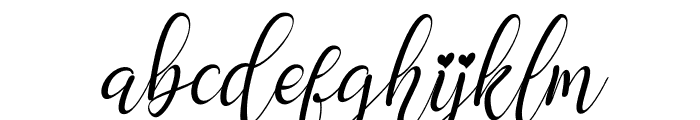 Gashina Italic Font LOWERCASE