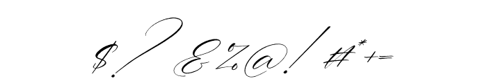 Gashina Lattiva Italic Font OTHER CHARS
