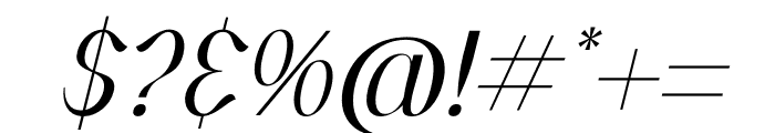 Gaslrile Italic Font OTHER CHARS