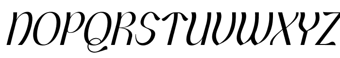 Gaslrile Italic Font UPPERCASE