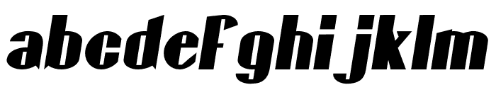 Gaspardo Condensed Oblique Font LOWERCASE