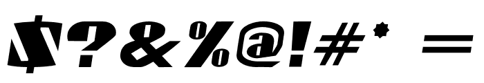 Gaspardo Oblique Expanded Font OTHER CHARS