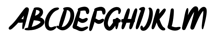 Gaspolah Font UPPERCASE