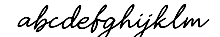 Gastella Night Script Italic Font LOWERCASE