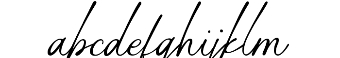 Gasthony Signature Font LOWERCASE