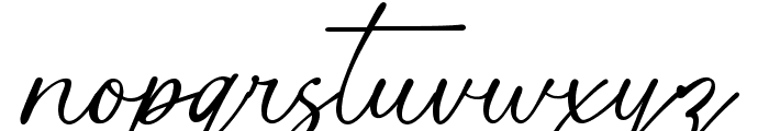 Gasthony Signature Font LOWERCASE