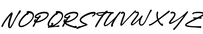 Gastony Signature Italic Font UPPERCASE