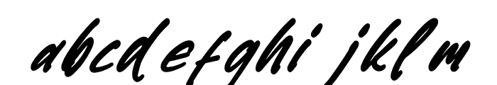 Gastony Signature Italic Font LOWERCASE