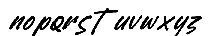 Gastony Signature Italic Font LOWERCASE