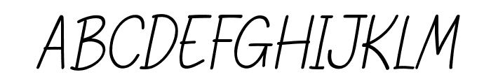 Gastron-Italic Font UPPERCASE