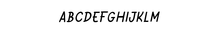 Gastron-Italic Font LOWERCASE