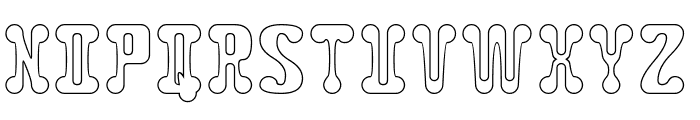 Gastronomy-Hollow Font UPPERCASE