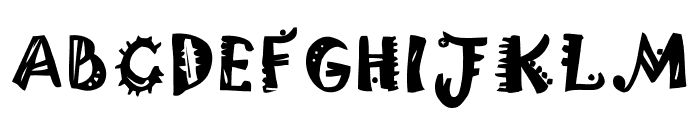 Gatcha Word Font UPPERCASE