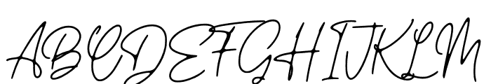 Gatheline Signature Font UPPERCASE