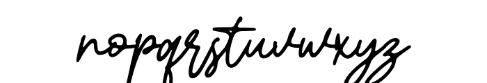 Gatheline Signature Font LOWERCASE
