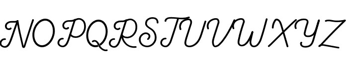 Gathenbury Typeface Font UPPERCASE