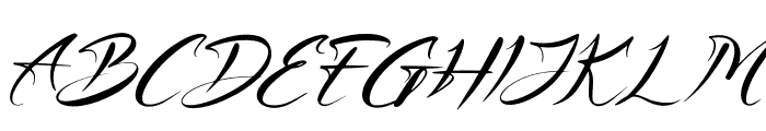 Gathiya Italic Font UPPERCASE