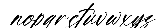 Gatmoley Italic Font LOWERCASE