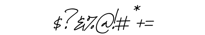 Gatrello Italic Font OTHER CHARS