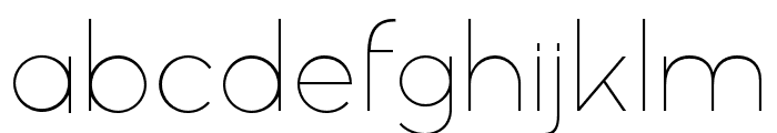 Gatte Modern Extralight Font LOWERCASE