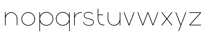 Gatte Modern Extralight Font LOWERCASE