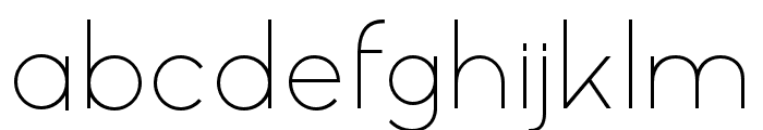 Gatte Modern Light Font LOWERCASE