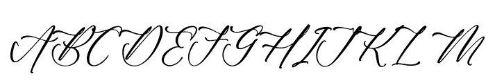 Gattenburg Mikalia Italic Font UPPERCASE