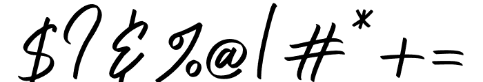 Gatteway Signature Font OTHER CHARS