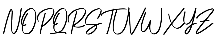 Gatteway Signature Font UPPERCASE