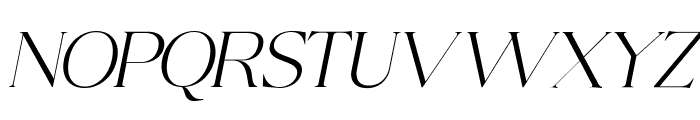 Gauzy Lumatic Italic Font UPPERCASE