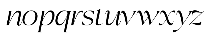 Gauzy Lumatic Italic Font LOWERCASE