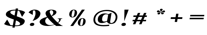 Gavency-SemiExpandedItalic Font OTHER CHARS