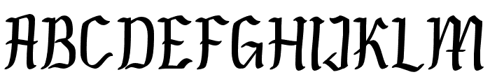 Gayoste Regular Font UPPERCASE